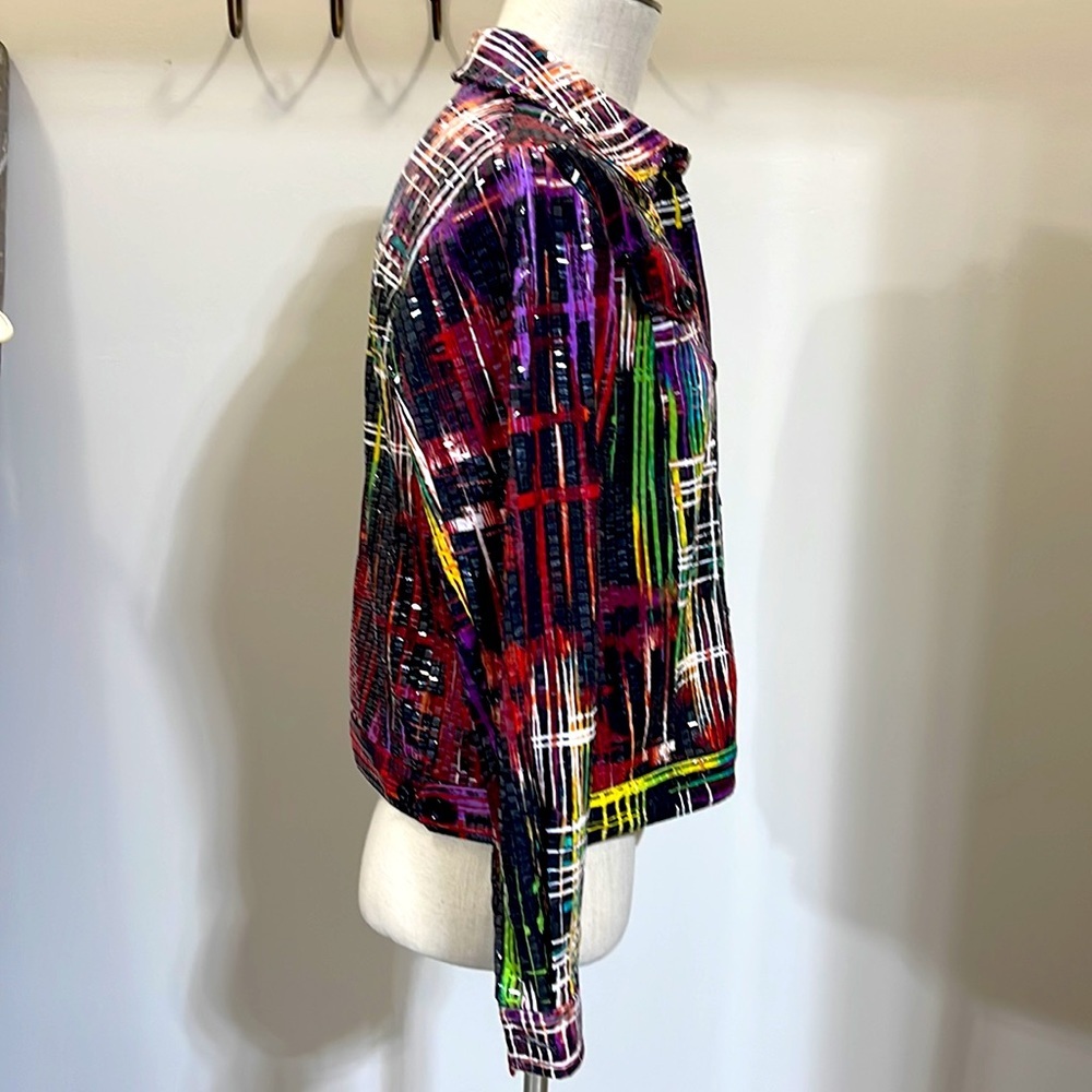 Perceptions Shimmering Size 10 Jacket Euc Multico… - image 2